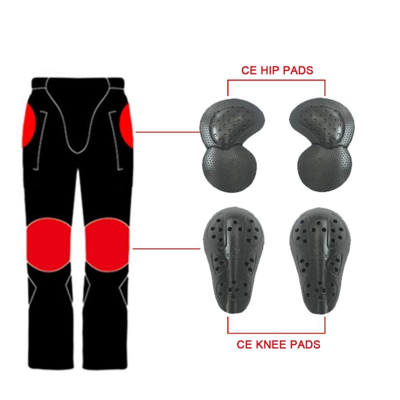 VNFOX Motorcycle Pants, Versatile Motorcycle Jeans, Durable Motorcycle Trousers for Men & Women Riding Pants with Kenn & Hip Armor Pads (Black, L=32) - Image 5